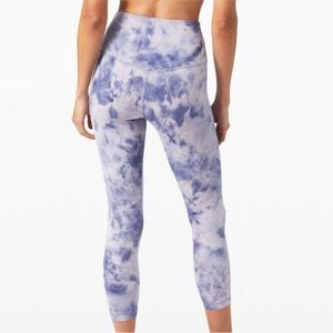 Lululemon 25” Align Leggings Diamond Dye Light Blue Size 2